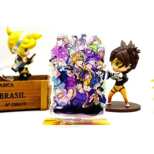 JoJo‘s Bizarre Adventure group Jotaro Jonathan Joseph Josuke Cujoh acrylic stand figure model plate holder cake topper