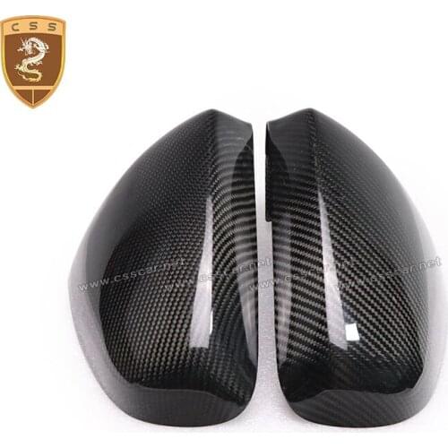 Real Carbon Fiber Side Mirror Cover Caps for 08-11 Maserati Quattroporte GT replacement style black pair Rearview mirror shell