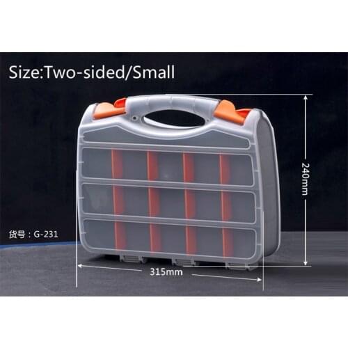 Screw Box Tool Box Plastic Parts Box Of The Electronic Element Box Sample Classification Storage Two-sided/Small