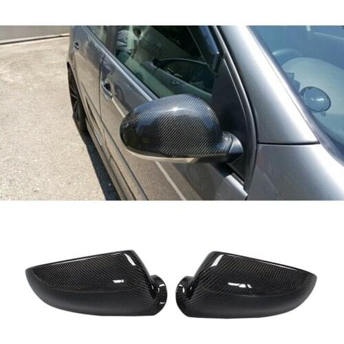 NEW-Carbon Fiber Side Rear View Mirror Cover Replacement For-Volkswagen Golf 5 MK5 GTI R32 2006-2009