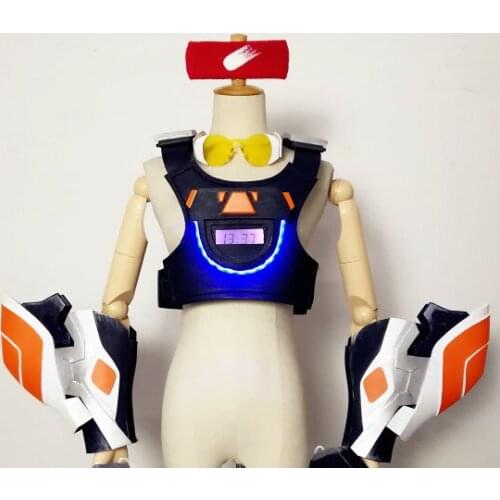 Customize Overwatch Summer2016 Lena Oxton Tracer Skin Sprinter Cosplay Armor Buy
