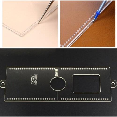 Durable Practical Leather Card Bag Making Mold Acrylic Version Handcraft Leather Design Stencil Leather Craft Tool