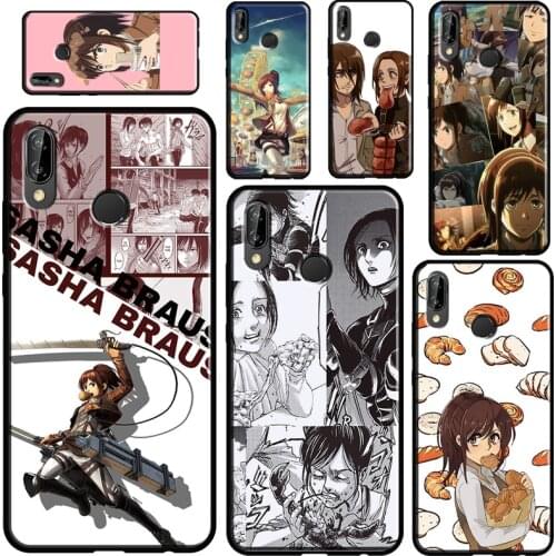 Sasha Braus Attack on Titan For Huawei P Smart 2021 2019 Mate 20 Lite Case For Huawei P30 P10 P20 Lite P40 Pro Shell