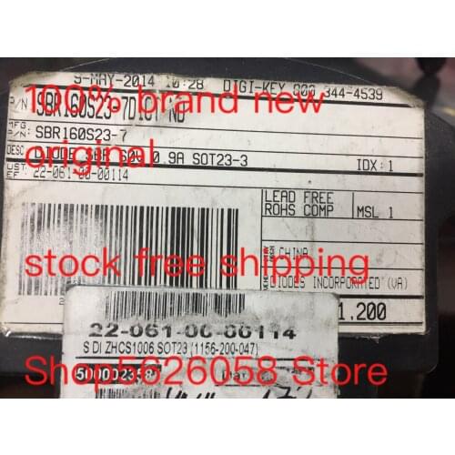 SBR160S23-7 SOT23 100% new original freeshipping STOCK 50PCS-3000PCS/LOT