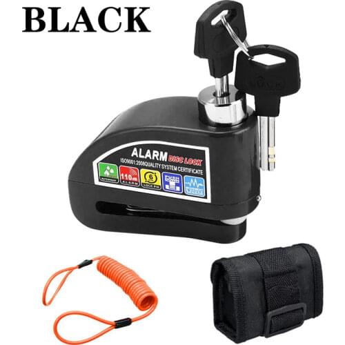 Motorcycle Scooter Disc Brake Alarm Lock Motor Bicycle Anti-theft Wheel Disc Brake Lock Waterproof Security Alarm Protection