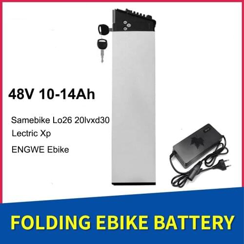 Folding MTB 48V 12.8Ah 14Ah Electric Bicycle Battery For ENGWE EP-2 PRO Samebike LO26 20LVX Samsung 18650 Lithium Batteria Pack