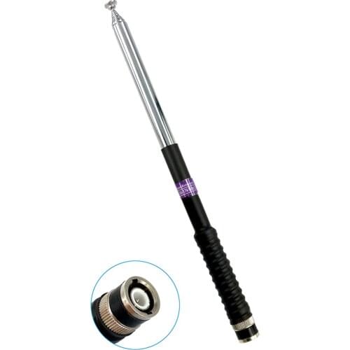 FP10120 BNC Telescopic Antenna 136-174mHz Anti-Collision Extendable Antenna, for Kenwood,YAESU,Motorola,BAOFENG Walkie Talkie