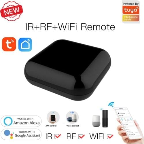 Tuya/Smart Life WiFi+RF+IR Smart Remote Controller RF Appliances App Control Voice Control Work With Alexa Google Home
