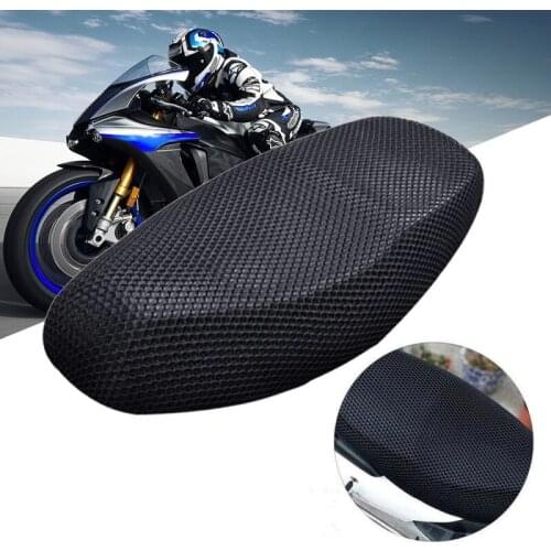 Universal Motorcycle Seat Cushion Cover M/L/XL/XXL Net 3D Double-layer Motorcycle Mesh Protector Insulation Seat Cushion Cover