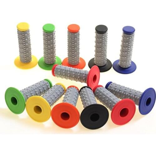 High Quality Handle Grip Motorcycle Dirt Pit Bike Motocross 7/8" Handlebar Rubber Gel Hand Grips Brake Hands