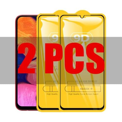 2Pcs 9D Glass For Samsung Galaxy A10 Case A10 S Protective Glass on the for Samsung A 10 A10S Screen Protector Film