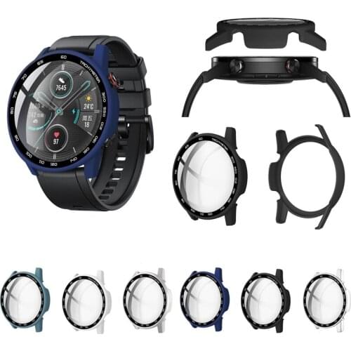 Hard Edge Glass Screen Protector Case Shell Frame For Huawei Honor Magic Watch 2 46MM Magic2 Protective Bumper Cover Accessories