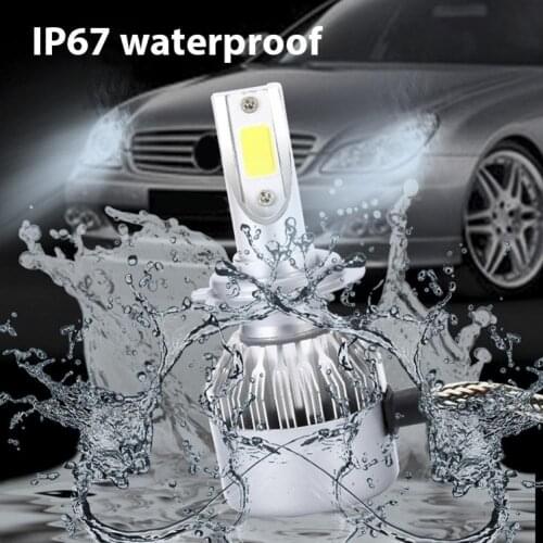 2Pcs C6 H1/H4/H7 Car LED Headlight Bulb 6000K Super Bright Light Driving Lamp car accessories 2020