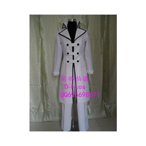 Free Shipping Katekyo Hitman Reborn! White Byakuran Gesso Cosplay Costume