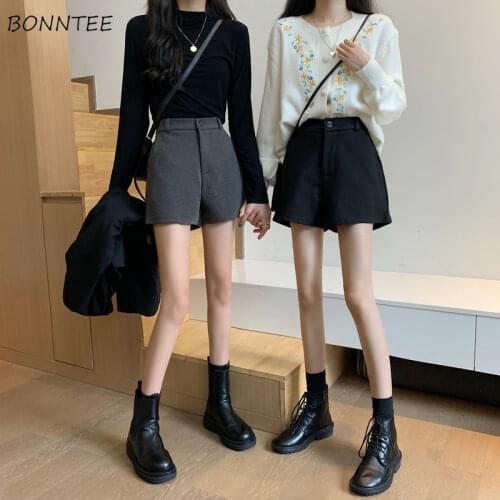 Женские шерстяные шорты BONNTEE China At AliExpress
