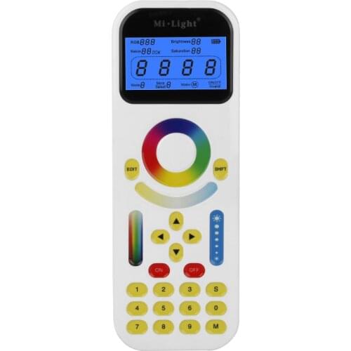 FUT090; Mi.Light 2.4GHz Remote Control with LCD screen for color rate,kelvin,saturation and brighness