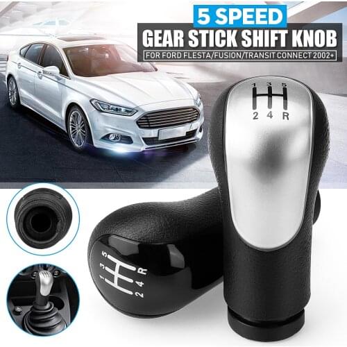 5 6 Gear Car Gear Shift Knob Cover for Ford for Fiesta Fusion Transit Connect 2002-2020 POMO Shifter Lever Stick Pen Head