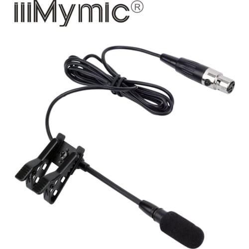 Special lavalier microphone for performances, four-hole connector, suitable for Shure belt bags, adjustable mic-head angle