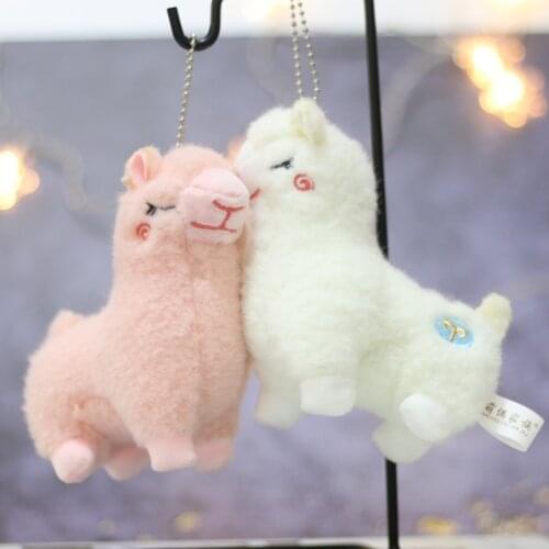 Super Soft Lovely Sheep Horse Plush Doll Cartoon Stuffed Animal Toy keychain for Kids Baby gift