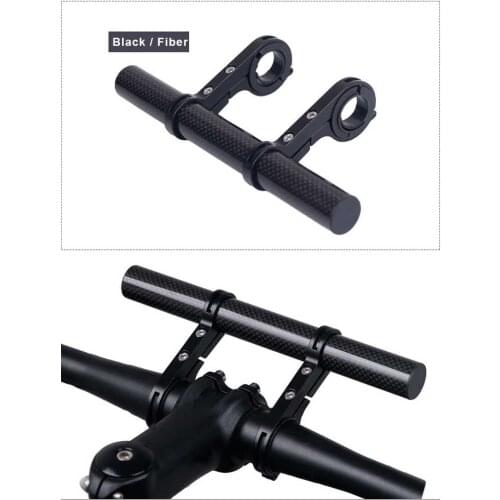 Bicycle Handlebar Extender Carbon Fiber Extension Mountain Bike Expand Bicycle Speedometer Headlight Light Support Extender