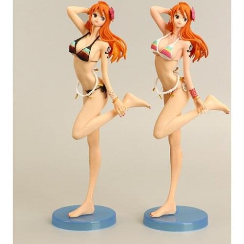Japanese Animation One Piece Hand Made Pvc Model Cartoon Animation Surrounding Two-dimensional Swimsuit Nami Desktop Decoration