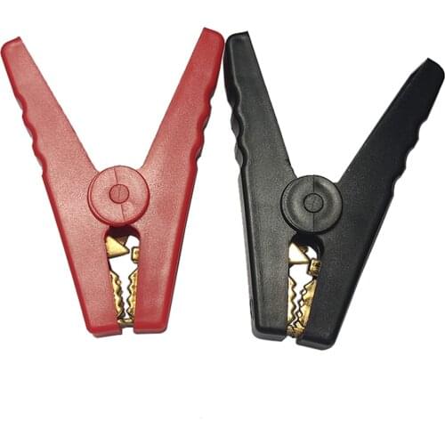 JKM 128MM Alligator Clip ABS+PC Fireproof Plastic Pure Copper Jaws Wagon Test Lead Truck Battery Clamp