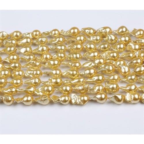 11-13mm natural freshwater baroque shape pearls strand for jewelry making