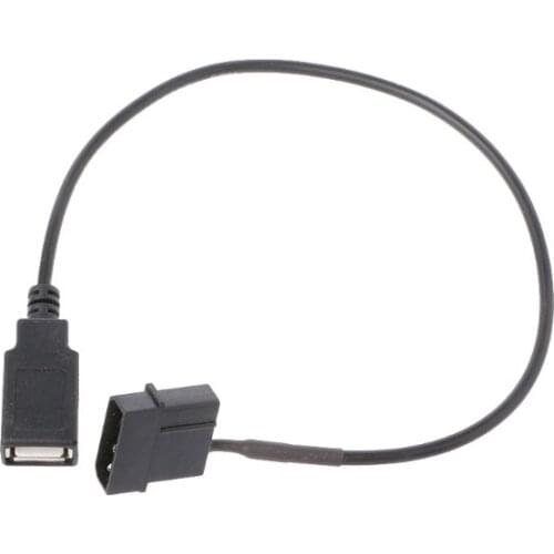 30cm PC Internal 5V 2-Pin IDE Molex To USB 2.0 Type A Female Power Adapter Cable 87HE