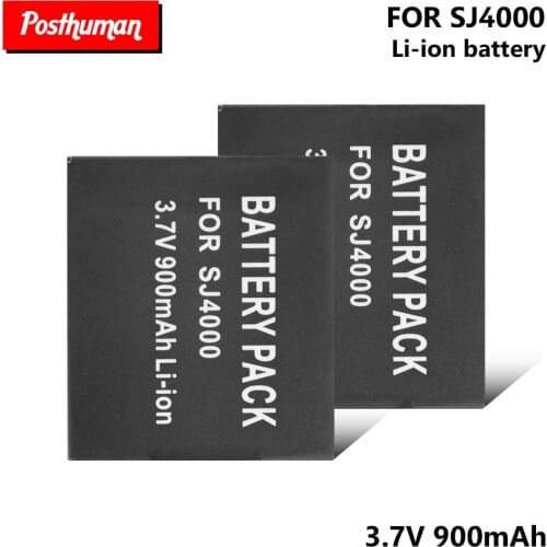 Accumulator bateria 3.7V 900mAh Battery For SJCAM SJ7000 SJ6000 SJ5000 SJ4000 Air 4K Camera For SJCAM SJ4000 SJ4000 WIFI SJ4000