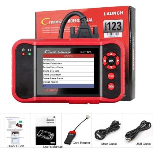 LAUNCH X431 CRP123 obd2 scanner auto code reader Engine/ABS/SRS/Transmission Diagnostic Tool for cars free update pk CRP123E