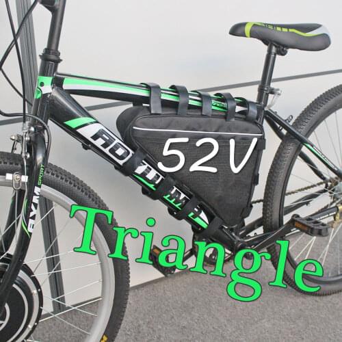 EBike 52V 30AH Battery For 1000W 2000W Electric Bicycle Lithium Battery 52V Triangle Bag