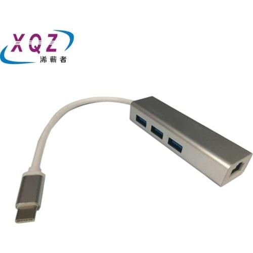 Type-c HUB+Lan card Type-c OTG ethernet 100Mbps USB-C lan card type-c to USB3.0+ethernet card adapter Type-c ethernet