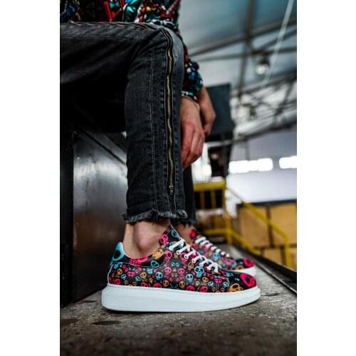 Knack Digital Print Shoes R044 Death 'S Head Color