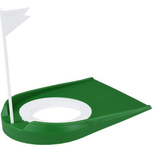 Indoor Golf Putting Trainer With Hole Flag Putter Green Practice Aid Home Yard Outdoor Training Aid Adjustable Hole