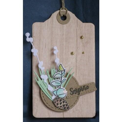 Mmao Crafts Metal Steel Cutting Dies New 2Pcs Leaf decoration Stencil For DIY Scrapbooking Paper/photo Cards Embossing Dies