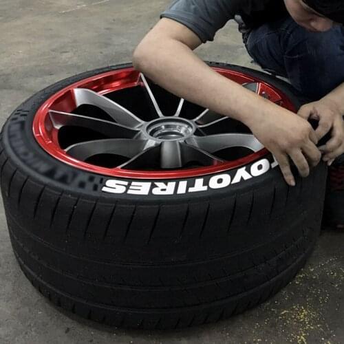 ZEKSTAR 7Color 3D Decals Stickers PVC Tire Tuning Universal Decal Auto Wheel Bike Sticker Tyre Letters With Accessories For Car