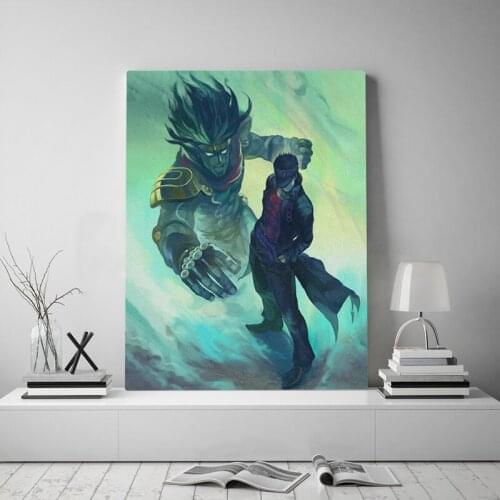 Jotaro Kujo Star Platinum JoJos Bizarre Canvas poster Painting wall Art decor Living room Bedroom Study Home Decoration Prints