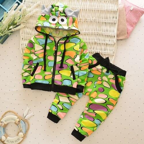 2019 autumn new kids clothes sets cotton print small stone monster boys girl clothing sets halloween costume sweatshirts hoodies