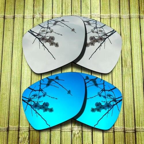 Polarized Replacement Lense For-Oakley Deviation Sunglasses Frame - Chrome & Blue Combine Options