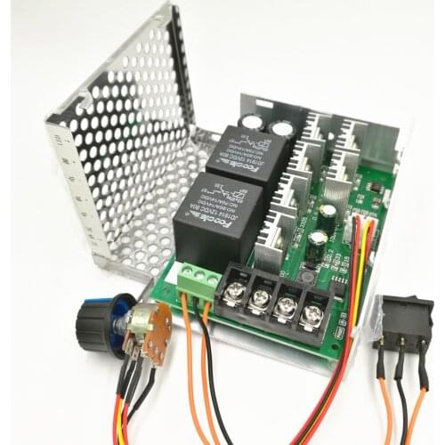 PWM DC motor speed controller motor 12v24v36v48v inverted switch reversing switch 40A (6.5)