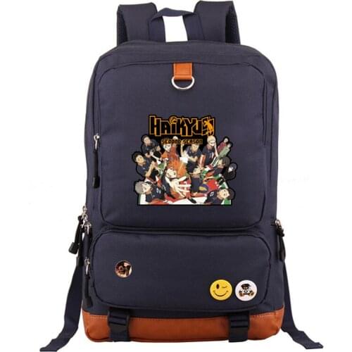 Haikyuu Unisex Backpack Hip Hop Durable Students School Bag Women Men Outdoor Sport Oxford Bagpack Teens Casual Daypack