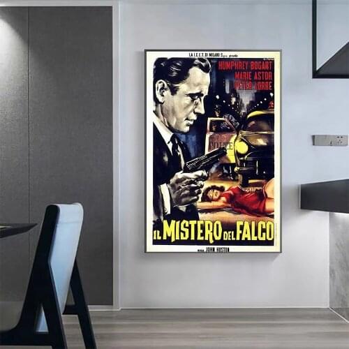 V0323 The Maltese Falcon Vintage Classic Movie Wall Silk Cloth HD Poster Art Home Decoration Gift