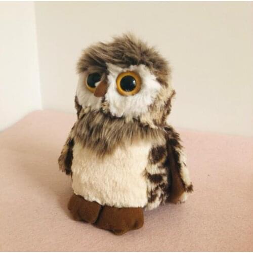 2019 Cute Soft Simulation Snowy Owl Plush Toy Doll Children Kids Boys Girls Birthday Gift 20cm PP Cotton