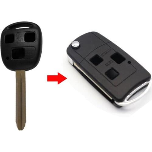3 Buttons Modified Flip Folding Remote Key Case Shell For Greatwall Florid Coolbear M2 M4 Key Fob Cover