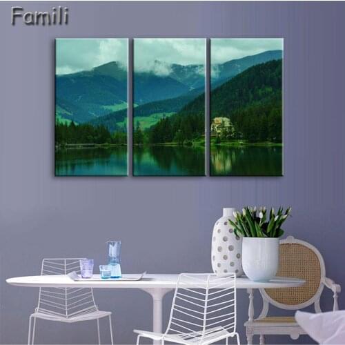 3Pcs of canvas art Rom italy night landscape on canvas HD print modern home decoration living room wall painting artwork