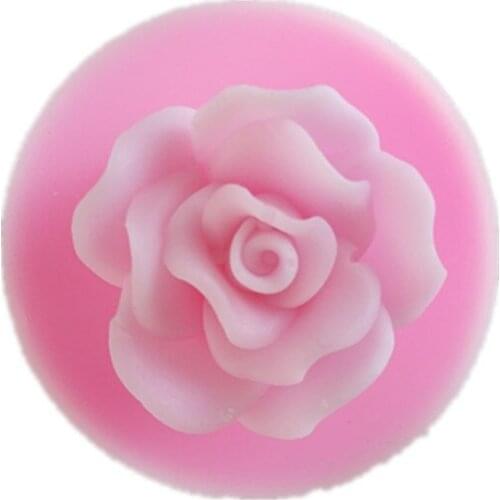 3D Rose Flowers Silicone Soap Mold Candle Molds Fondant Gift Decorating Chocolate Cookie Soap Polymer Clay Resin baking mold