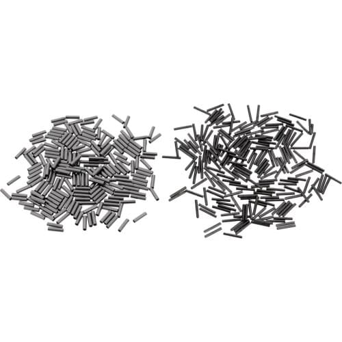 400pcs Mini Copper Single Barrel Leader Sleeves Fishing Single Crimps Tool