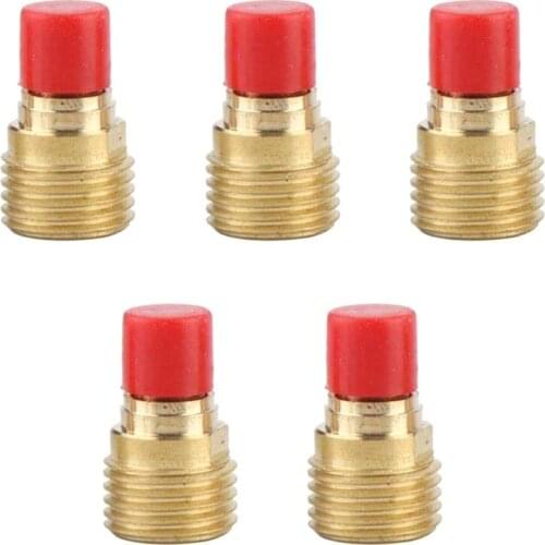 45V44 Gas Lens Collet Body welding equipment2.4mm3/32" for TIG Welding Torch WP-9/20/25(5PCS)
