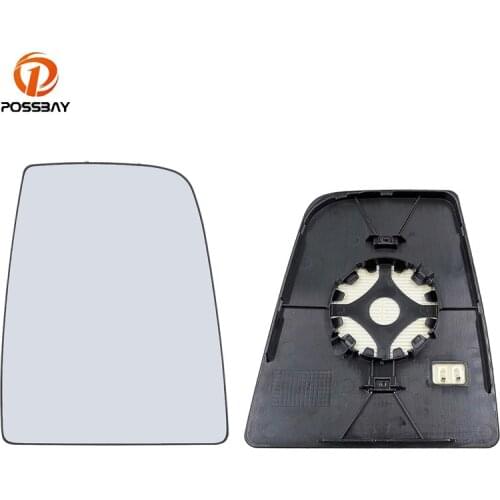 Car Rear View Mirror Glass Heated Rearview Glass with Backing Plate for Ford Transit MK8 2014 2015 2016 2017 2018 2019 2020