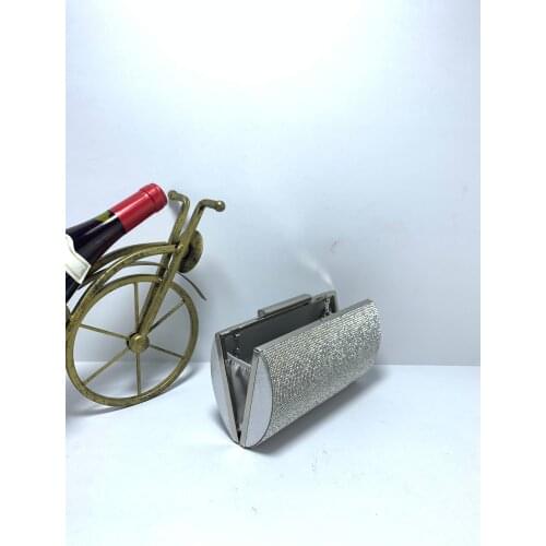 CRYSTAL DETAIL CLUTCH HARDCASE EVENING BAG HANDBAG